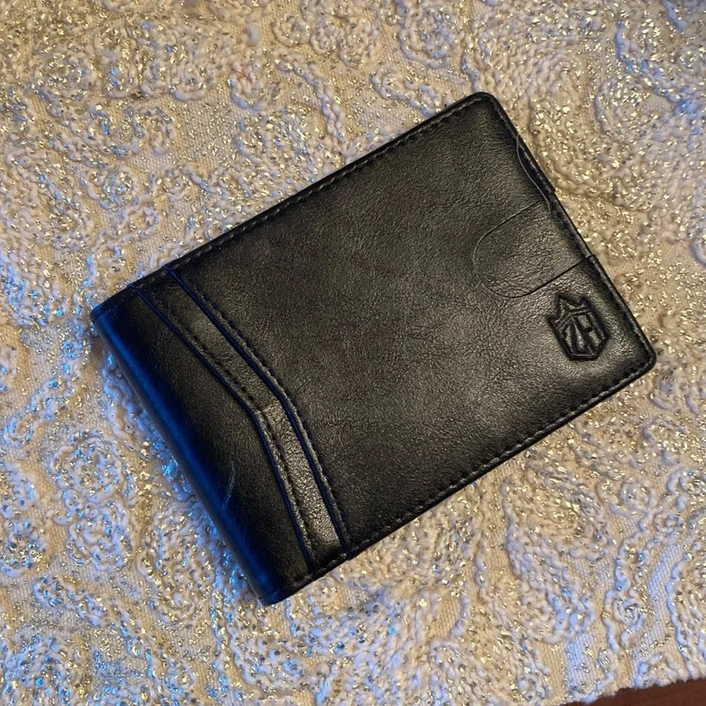 Zitahli Men’s Wallet Black Genuine Leather NWOB